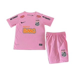 santos fc barn retro drakt sett spesialutgave rosa 2013