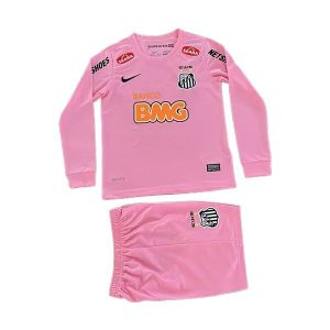 santos fc barn retro drakt sett langermet spesialutgave rosa 2013