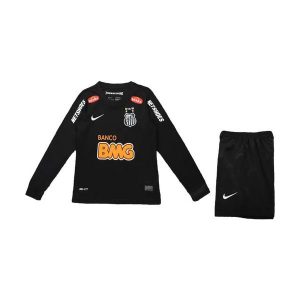santos fc barn langermet drakt sett retro borte 2012-2013
