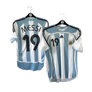 argentina retro messi 19 drakt hjemme 2006