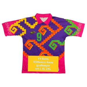 mexico retro keeper drakt Jorge Campos lilla oransje 1995