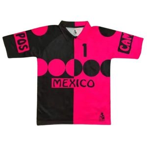 mexico retro keeper drakt Jorge Campos svart rosa 1992-1993