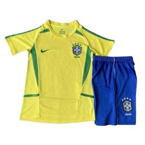 brasil barn retro drakt hjemme 2002-2004
