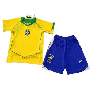 brasil barn retro drakt hjemme 2004-2006