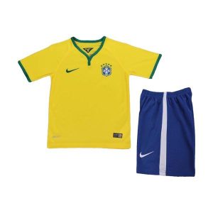 brasil barn retro drakt hjemme 2014