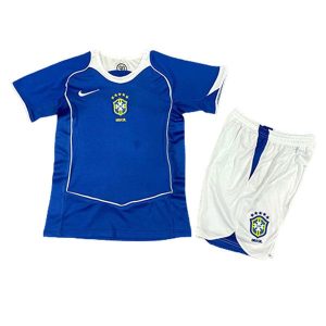 brasil barn retro drakt borte 2004-2006