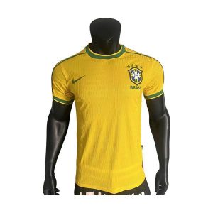 brasil retro drakt hjemme spillerversjon 1998