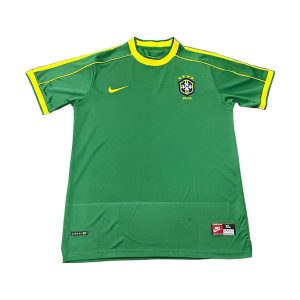 brasil retro keeper drakt gronn gul 1998