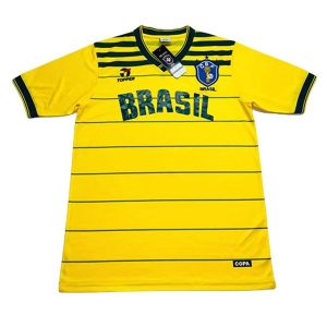 brasil retro spesialutgave drakt gul gronn 1984
