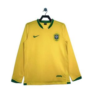 brasil retro langermet drakt hjemme 2006
