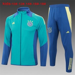 ajax jakke barn gronnbla neon gronn 2024-2025