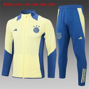 ajax jakke barn gul mork bla 2024-2025