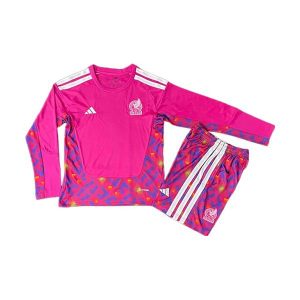 tyskland barn keeper drakt sett langermet rosa 2026-2027