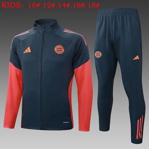 bayern munchen jakke barn mork gra oransje 2025-2026