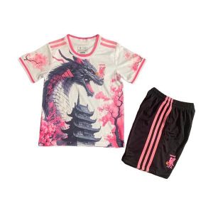 japan barn spesialutgave drakt sett dragon hvit rosa 2025-2026