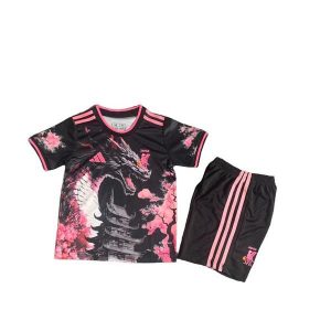 japan barn spesialutgave drakt sett dragon svart rosa (1) 2025-2026