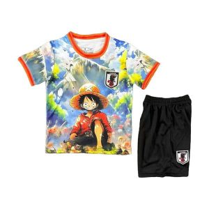 japan barn spesialutgave drakt sett oransje gronn luffy 2025-2026