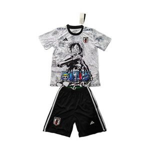 japan barn spesialutgave drakt sett hvit svart luffy 2025-2026
