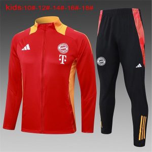 bayern munchen jakke barn rod oransje 2024-2025