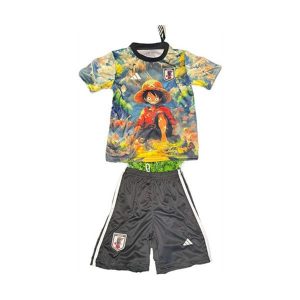 japan barn spesialutgave drakt sett gronn oransje luffy 2025-2026