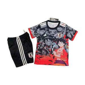 japan barn spesialutgave drakt sett svart gra rod luffy 2025-2026