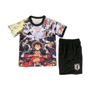 japan barn spesialutgave drakt sett svart rod luffy 2025-2026
