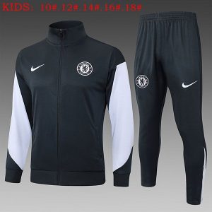 chelsea jakke barn mork gra hvit 2025-2026