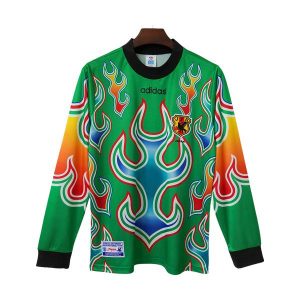 japan retro langermet drakt keeper gronn 1998