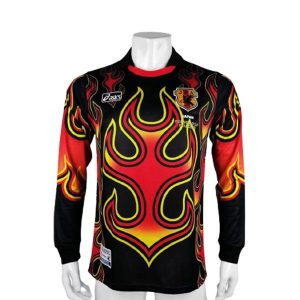japan retro langermet drakt keeper svart rod gul 1998
