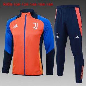 juventus jakke barn oransje mork bla svart 2024-2025