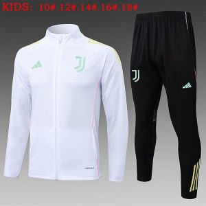 juventus jakke barn hvit lys bla gul 2025-2026