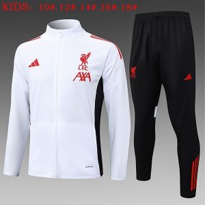 liverpool jakke barn hvit rod 2025-2026