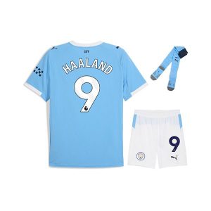 manchester city barn sett haaland 9 drakt hjemme 2025-2026