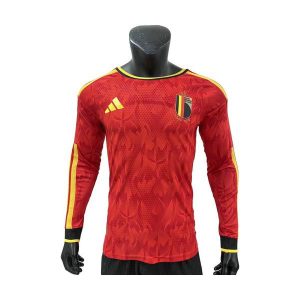 belgia drakt 2026-2027 hjemme spillerversjon langermet
