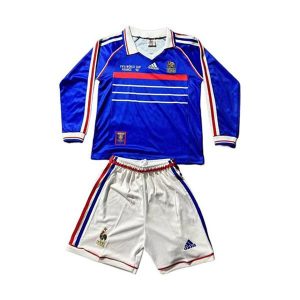 frankrike barn langermet drakt sett retro hjemme 1998