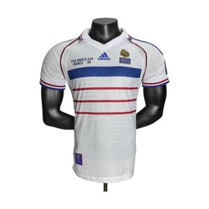 frankrike retro drakt borte spillerversjon 1998-1999