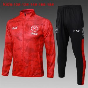 napoli jakke barn kamuflasje rod EA7 2024-2025