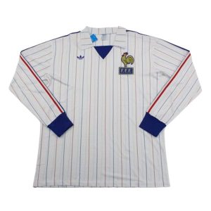 frankrike retro langermet drakt borte 1980-1984