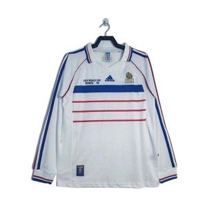 frankrike retro langermet drakt borte 1998-1999