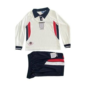 england barn retro drakt sett langermet hjemme 1998
