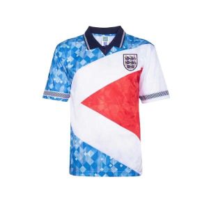 england retro spesialutgave drakt bla rod hvit 1990