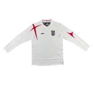 england retro langermet drakt hjemme 2005-2007