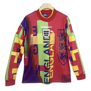 england retro langermet drakt keeper rod gul 1996