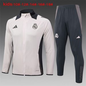 real madrid jakke barn brun mork gra 2024-2025