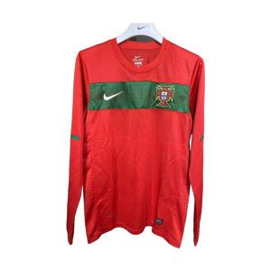 portugal retro langermet drakt hjemme spillerversjon 2010