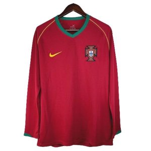 portugal retro langermet drakt hjemme 2006-2008