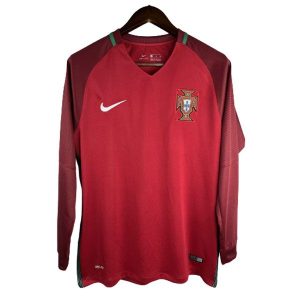 portugal retro langermet drakt hjemme 2016-2018