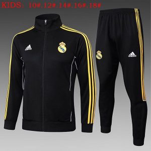 real madrid jakke barn svart oransje 2025-2026