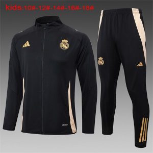 real madrid jakke barn svart gull 2024-2025