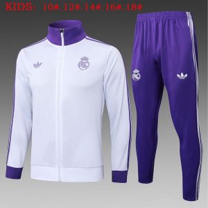 jakke real madrid hvit lilla 2024-2025